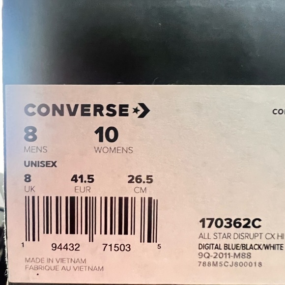 CONVERSE ALL STAR DISRUPT CX HI DIGITAL BLUE - Picture 2 of 10